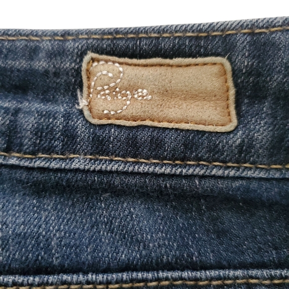 PAIGE | REVOLVE Jimmy Jimmy Medium Wash Whiskered Skinny Jeans Women's Size 27 - Picture 6 of 13